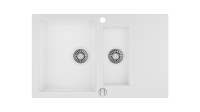 Кухонная мойка CLIVO 60 B-TQ 1½B 1D MARBLE WHITE