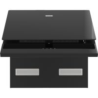 Наклонная вытяжка TEMPER 50 BK, черный