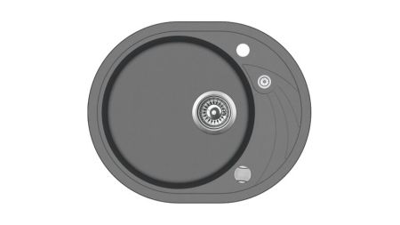 Кухонная мойка CLAVE 45 S-TQ 1B 1D ALUGRAUMETALLIC