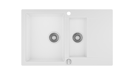 Кухонная мойка CLIVO 60 B-TQ 1½B 1D MARBLE WHITE