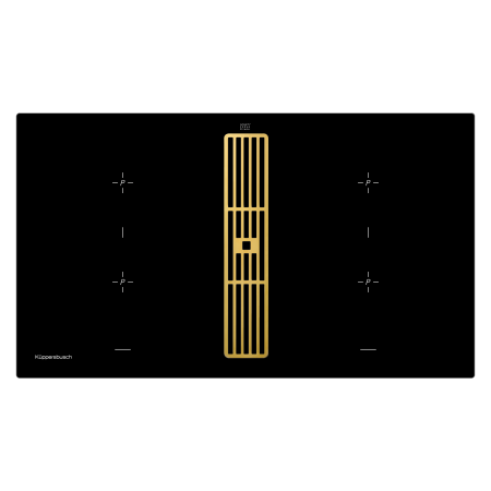 Индукционная варочная панель с вытяжкой KMI 9850.0 SR Gold