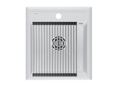 Комплект: Мойка STEPIA 45 + ролл-мат STEP PM114651-WH+R375-BS 