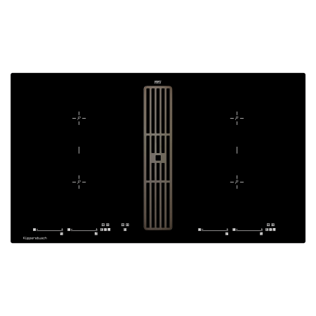 Индукционная варочная панель с вытяжкой KMI 9800.0 SR Black Chrome