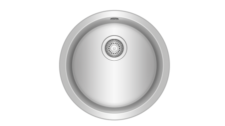 Кухонная мойка BASICO D450 1B MATT