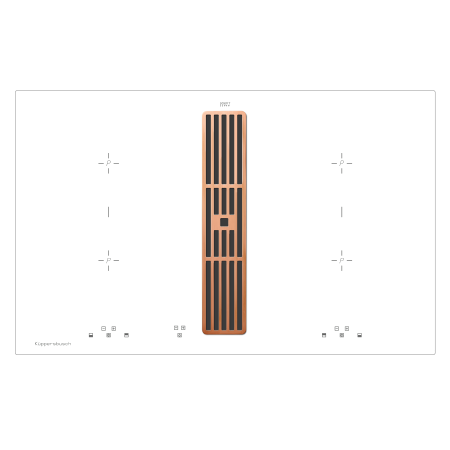 Индукционная варочная панель с вытяжкой KMI 8500.0 WR Copper
