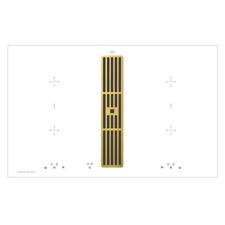 Индукционная варочная панель с вытяжкой KMI 8500.0 WR Gold
