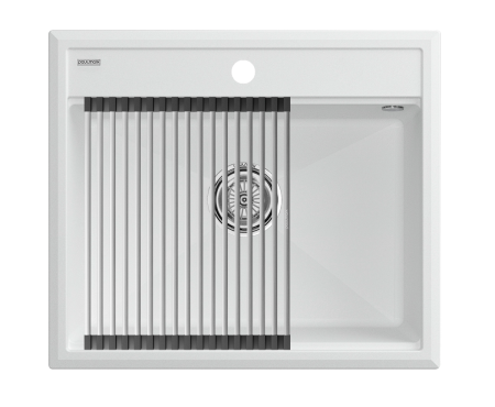 Комплект: Мойка STEPIA 60 + ролл-мат STEP PM115951-WH+R375-BS 