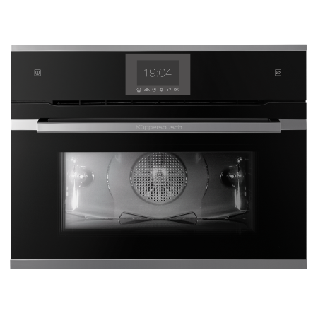 Компактный духовой шкаф с паром CBD 6550.0 S3 Silver Chrome