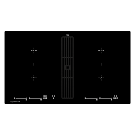 Индукционная варочная панель с вытяжкой KMI 9800.0 SR Black Velvet