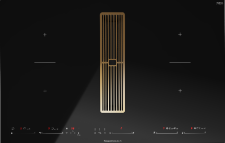 Индукционная варочная панель с вытяжкой KMI 8590.0 SR Gold