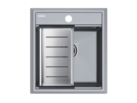 Комплект: Мойка STEPIA 45 + коландер ADVANCE PM114651-GRM+A375-BS