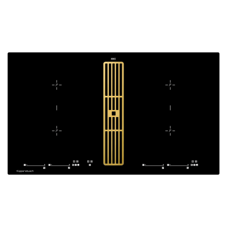 Индукционная варочная панель с вытяжкой KMI 9800.0 SR Gold