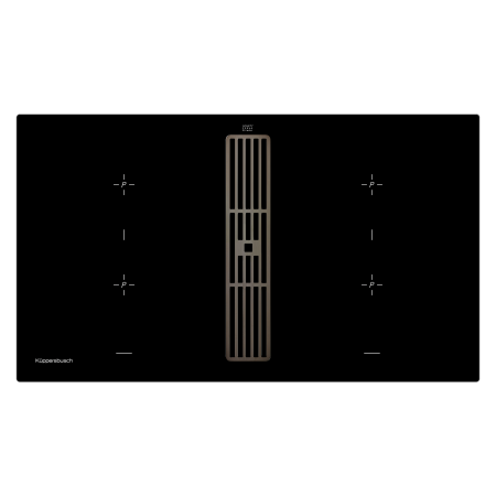 Индукционная варочная панель с вытяжкой KMI 9850.0 SR Black Chrome