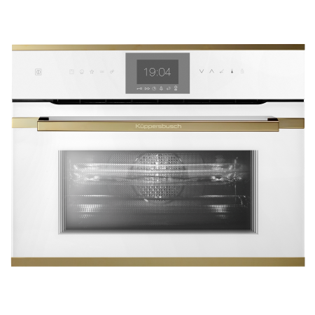 Компактный духовой шкаф с микроволнами CBM 6550.0 W4 Gold
