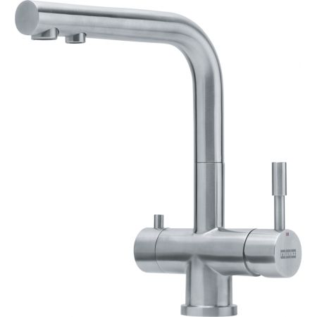 Смеситель ATLAS Clear water с подключением к системе фильтрации, нержавеющая сталь