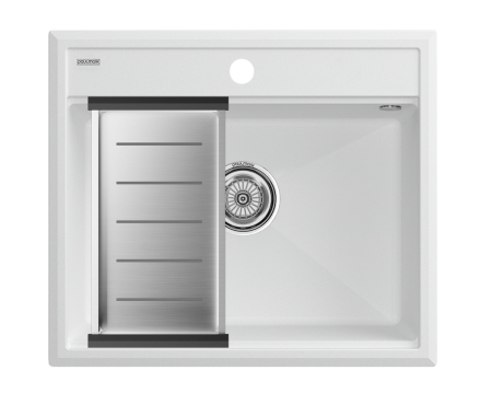 Комплкет: Мойка STEPIA 60 + коландер ADVANCE PM115951-WH+A375-BS
